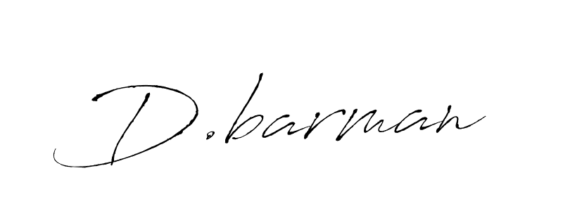 Create a beautiful signature design for name D.barman. With this signature (Antro_Vectra) fonts, you can make a handwritten signature for free. D.barman signature style 6 images and pictures png