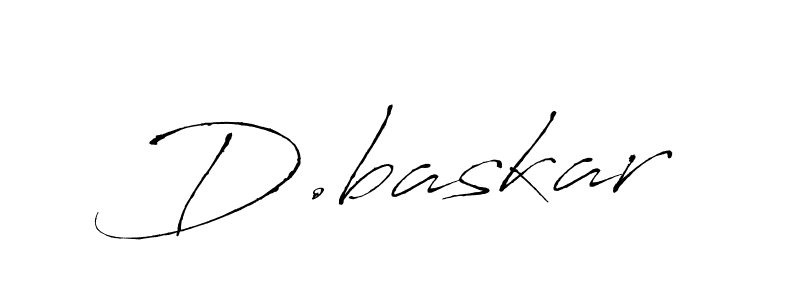 Create a beautiful signature design for name D.baskar. With this signature (Antro_Vectra) fonts, you can make a handwritten signature for free. D.baskar signature style 6 images and pictures png