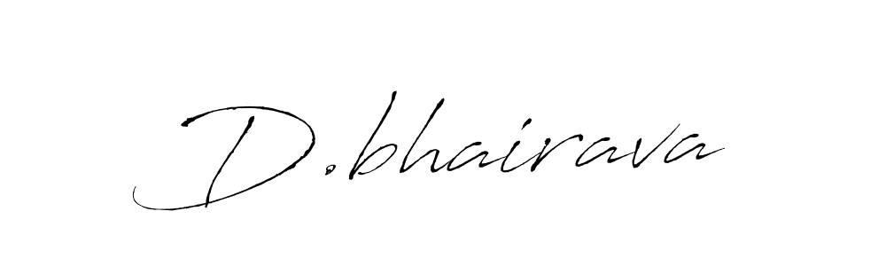 Design your own signature with our free online signature maker. With this signature software, you can create a handwritten (Antro_Vectra) signature for name D.bhairava. D.bhairava signature style 6 images and pictures png