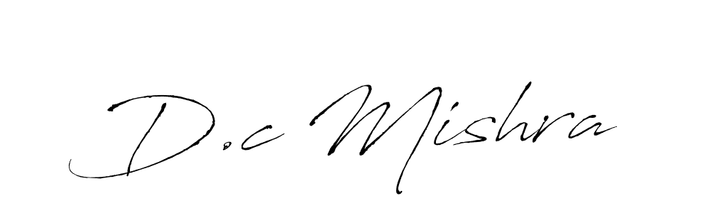 Design your own signature with our free online signature maker. With this signature software, you can create a handwritten (Antro_Vectra) signature for name D.c Mishra. D.c Mishra signature style 6 images and pictures png