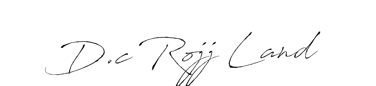 How to make D.c Rojj Land name signature. Use Antro_Vectra style for creating short signs online. This is the latest handwritten sign. D.c Rojj Land signature style 6 images and pictures png