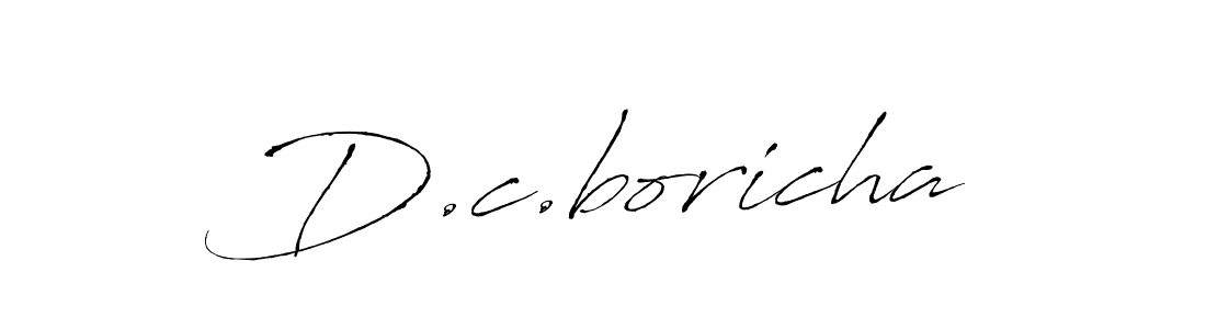 How to Draw D.c.boricha signature style? Antro_Vectra is a latest design signature styles for name D.c.boricha. D.c.boricha signature style 6 images and pictures png