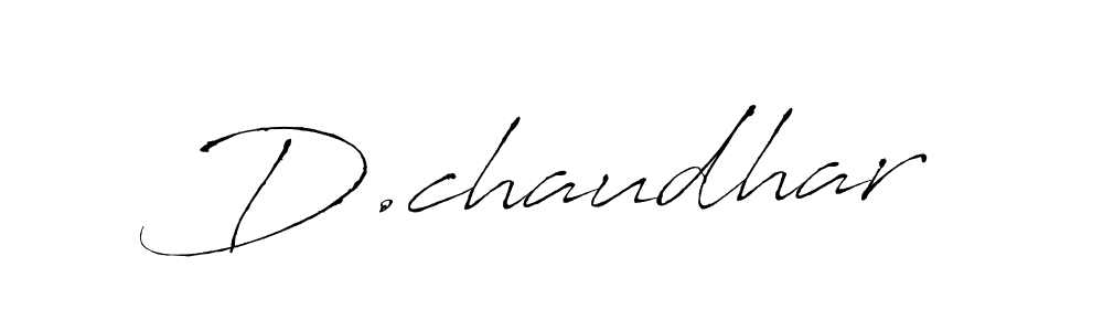 Design your own signature with our free online signature maker. With this signature software, you can create a handwritten (Antro_Vectra) signature for name D.chaudhar. D.chaudhar signature style 6 images and pictures png