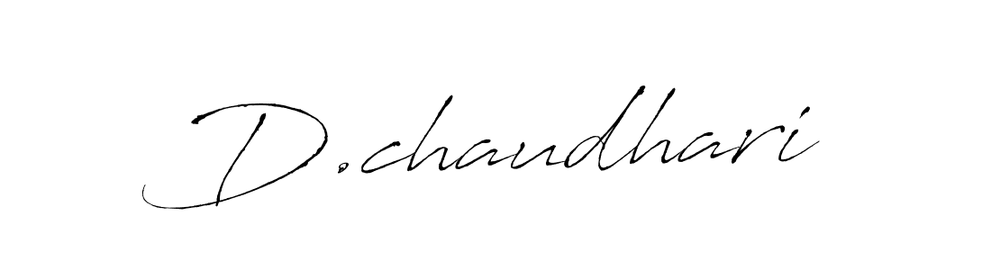 Make a beautiful signature design for name D.chaudhari. With this signature (Antro_Vectra) style, you can create a handwritten signature for free. D.chaudhari signature style 6 images and pictures png