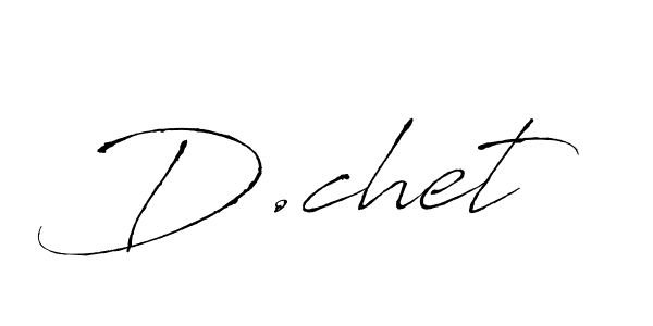 Make a beautiful signature design for name D.chet. With this signature (Antro_Vectra) style, you can create a handwritten signature for free. D.chet signature style 6 images and pictures png