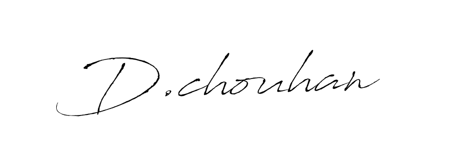 The best way (Antro_Vectra) to make a short signature is to pick only two or three words in your name. The name D.chouhan include a total of six letters. For converting this name. D.chouhan signature style 6 images and pictures png