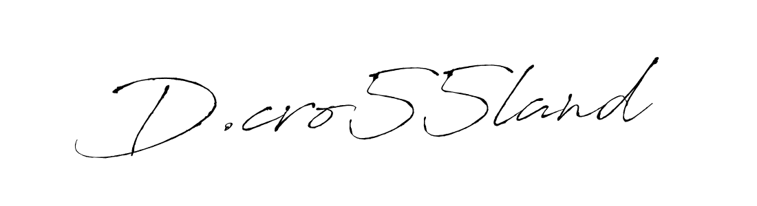 Make a beautiful signature design for name D.cro55land. With this signature (Antro_Vectra) style, you can create a handwritten signature for free. D.cro55land signature style 6 images and pictures png