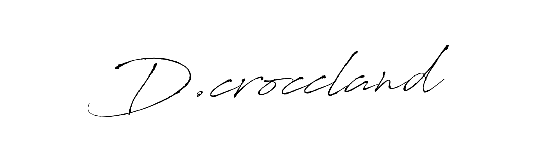 The best way (Antro_Vectra) to make a short signature is to pick only two or three words in your name. The name D.croccland include a total of six letters. For converting this name. D.croccland signature style 6 images and pictures png