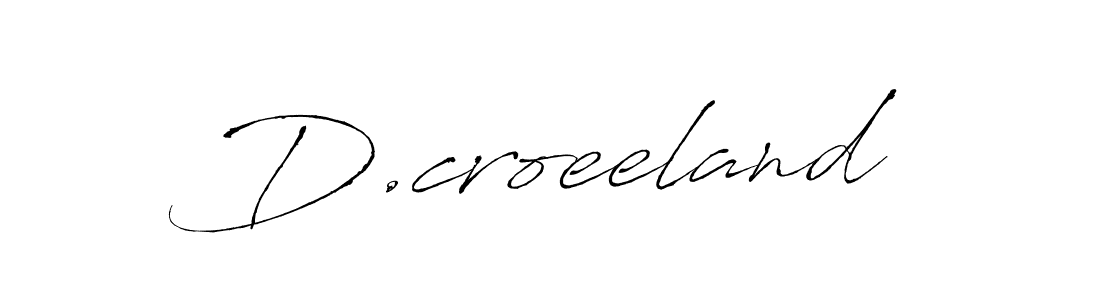 Create a beautiful signature design for name D.croeeland. With this signature (Antro_Vectra) fonts, you can make a handwritten signature for free. D.croeeland signature style 6 images and pictures png