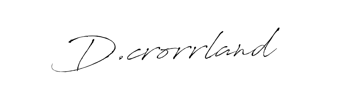 How to make D.crorrland signature? Antro_Vectra is a professional autograph style. Create handwritten signature for D.crorrland name. D.crorrland signature style 6 images and pictures png