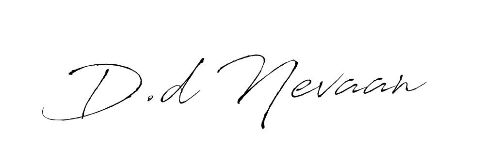 This is the best signature style for the D.d Nevaan name. Also you like these signature font (Antro_Vectra). Mix name signature. D.d Nevaan signature style 6 images and pictures png