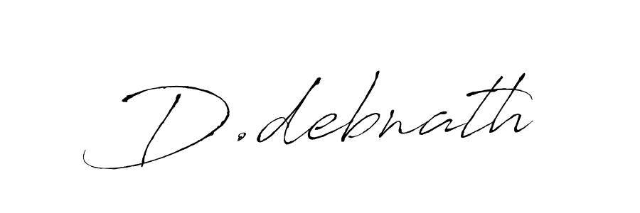 Design your own signature with our free online signature maker. With this signature software, you can create a handwritten (Antro_Vectra) signature for name D.debnath. D.debnath signature style 6 images and pictures png