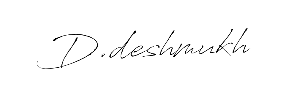 Also we have D.deshmukh name is the best signature style. Create professional handwritten signature collection using Antro_Vectra autograph style. D.deshmukh signature style 6 images and pictures png
