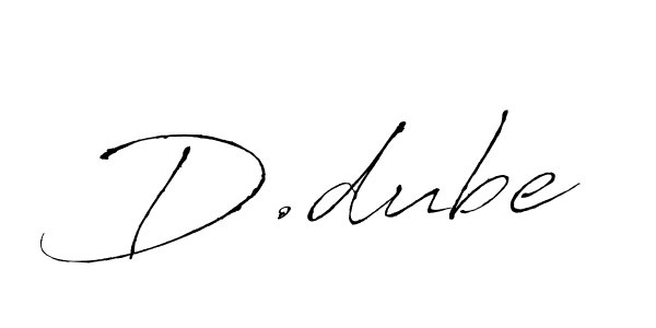 Also You can easily find your signature by using the search form. We will create D.dube name handwritten signature images for you free of cost using Antro_Vectra sign style. D.dube signature style 6 images and pictures png