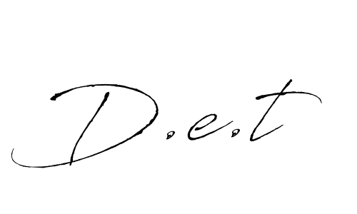 Similarly Antro_Vectra is the best handwritten signature design. Signature creator online .You can use it as an online autograph creator for name D.e.t. D.e.t signature style 6 images and pictures png