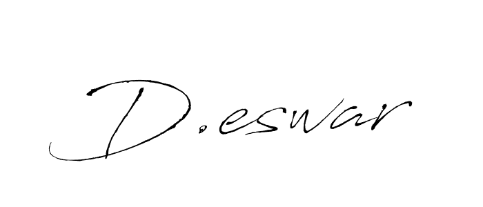 Similarly Antro_Vectra is the best handwritten signature design. Signature creator online .You can use it as an online autograph creator for name D.eswar. D.eswar signature style 6 images and pictures png