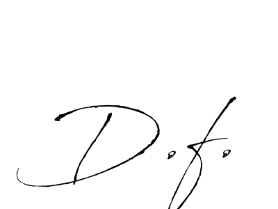 Antro_Vectra is a professional signature style that is perfect for those who want to add a touch of class to their signature. It is also a great choice for those who want to make their signature more unique. Get D.f. name to fancy signature for free. D.f. signature style 6 images and pictures png