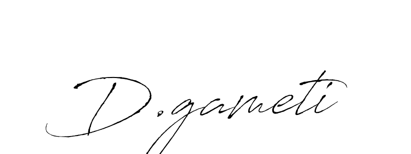 Make a beautiful signature design for name D.gameti. With this signature (Antro_Vectra) style, you can create a handwritten signature for free. D.gameti signature style 6 images and pictures png