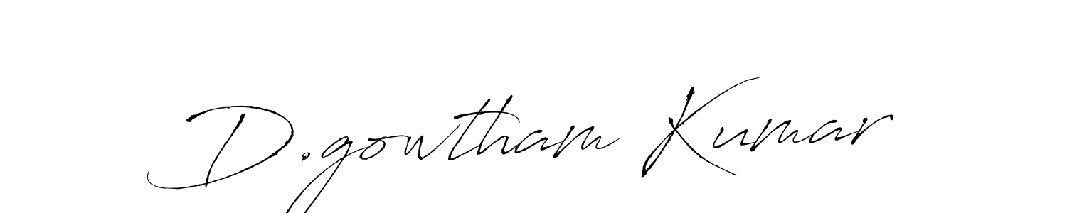 Design your own signature with our free online signature maker. With this signature software, you can create a handwritten (Antro_Vectra) signature for name D.gowtham Kumar. D.gowtham Kumar signature style 6 images and pictures png