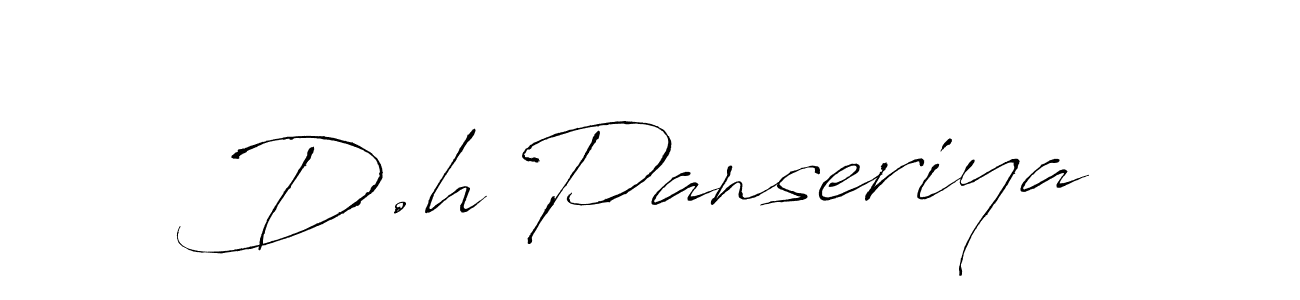 Design your own signature with our free online signature maker. With this signature software, you can create a handwritten (Antro_Vectra) signature for name D.h Panseriya. D.h Panseriya signature style 6 images and pictures png