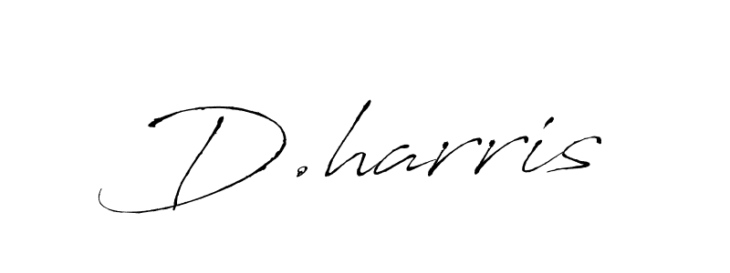 Make a beautiful signature design for name D.harris. With this signature (Antro_Vectra) style, you can create a handwritten signature for free. D.harris signature style 6 images and pictures png