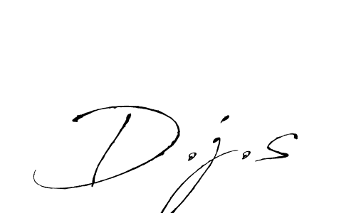 Once you've used our free online signature maker to create your best signature Antro_Vectra style, it's time to enjoy all of the benefits that D.j.s name signing documents. D.j.s signature style 6 images and pictures png