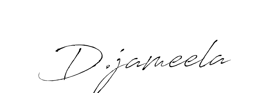 Also we have D.jameela name is the best signature style. Create professional handwritten signature collection using Antro_Vectra autograph style. D.jameela signature style 6 images and pictures png