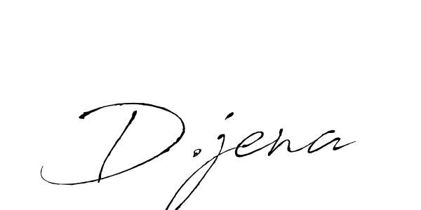 You should practise on your own different ways (Antro_Vectra) to write your name (D.jena) in signature. don't let someone else do it for you. D.jena signature style 6 images and pictures png