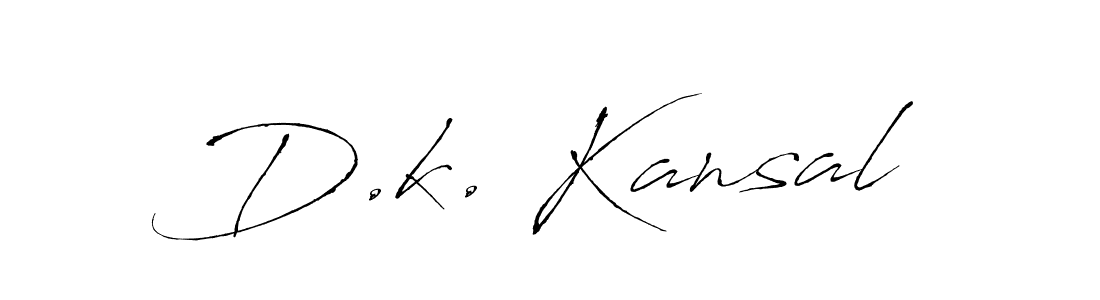 Best and Professional Signature Style for D.k. Kansal. Antro_Vectra Best Signature Style Collection. D.k. Kansal signature style 6 images and pictures png