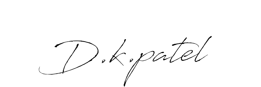 You should practise on your own different ways (Antro_Vectra) to write your name (D.k.patel) in signature. don't let someone else do it for you. D.k.patel signature style 6 images and pictures png
