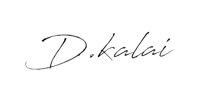 You should practise on your own different ways (Antro_Vectra) to write your name (D.kalai) in signature. don't let someone else do it for you. D.kalai signature style 6 images and pictures png