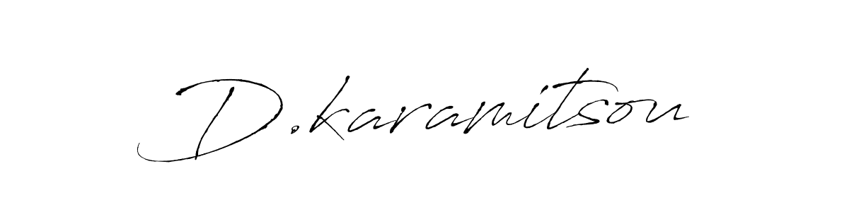 Antro_Vectra is a professional signature style that is perfect for those who want to add a touch of class to their signature. It is also a great choice for those who want to make their signature more unique. Get D.karamitsou name to fancy signature for free. D.karamitsou signature style 6 images and pictures png