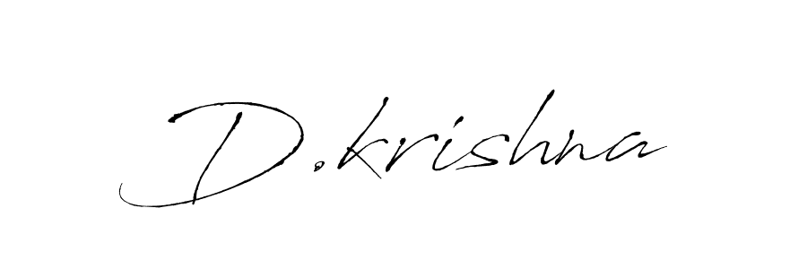 How to make D.krishna name signature. Use Antro_Vectra style for creating short signs online. This is the latest handwritten sign. D.krishna signature style 6 images and pictures png