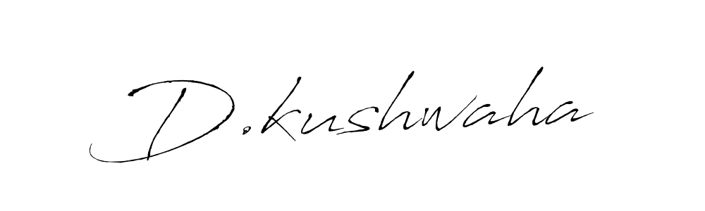 Make a beautiful signature design for name D.kushwaha. With this signature (Antro_Vectra) style, you can create a handwritten signature for free. D.kushwaha signature style 6 images and pictures png