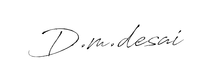 You should practise on your own different ways (Antro_Vectra) to write your name (D.m.desai) in signature. don't let someone else do it for you. D.m.desai signature style 6 images and pictures png