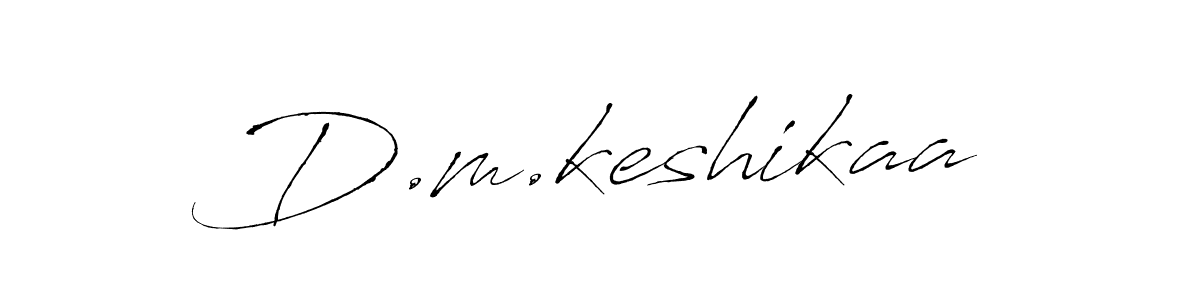 This is the best signature style for the D.m.keshikaa name. Also you like these signature font (Antro_Vectra). Mix name signature. D.m.keshikaa signature style 6 images and pictures png