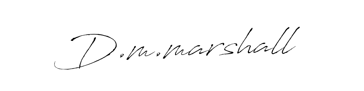 Make a beautiful signature design for name D.m.marshall. With this signature (Antro_Vectra) style, you can create a handwritten signature for free. D.m.marshall signature style 6 images and pictures png