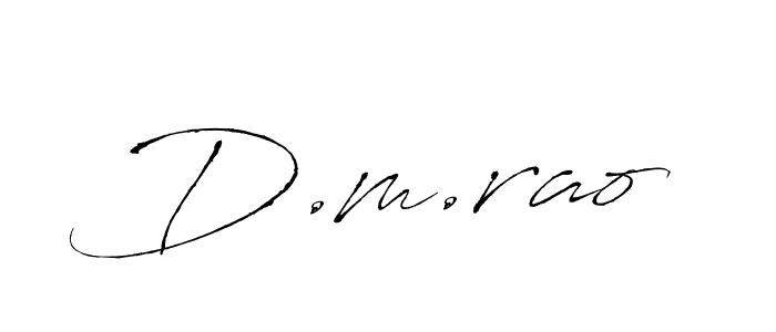 Use a signature maker to create a handwritten signature online. With this signature software, you can design (Antro_Vectra) your own signature for name D.m.rao. D.m.rao signature style 6 images and pictures png