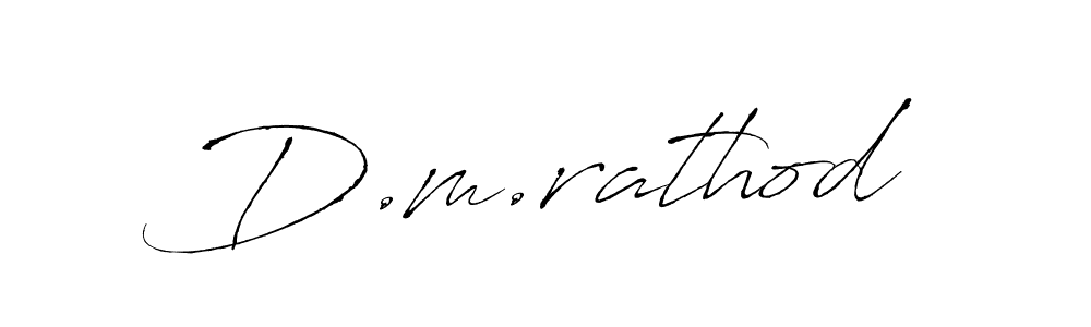 Also we have D.m.rathod name is the best signature style. Create professional handwritten signature collection using Antro_Vectra autograph style. D.m.rathod signature style 6 images and pictures png