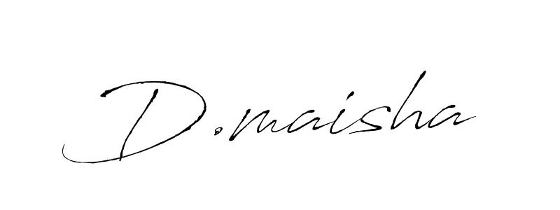 It looks lik you need a new signature style for name D.maisha. Design unique handwritten (Antro_Vectra) signature with our free signature maker in just a few clicks. D.maisha signature style 6 images and pictures png