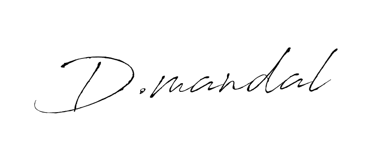 Design your own signature with our free online signature maker. With this signature software, you can create a handwritten (Antro_Vectra) signature for name D.mandal. D.mandal signature style 6 images and pictures png
