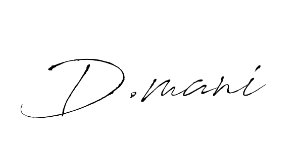 Use a signature maker to create a handwritten signature online. With this signature software, you can design (Antro_Vectra) your own signature for name D.mani. D.mani signature style 6 images and pictures png