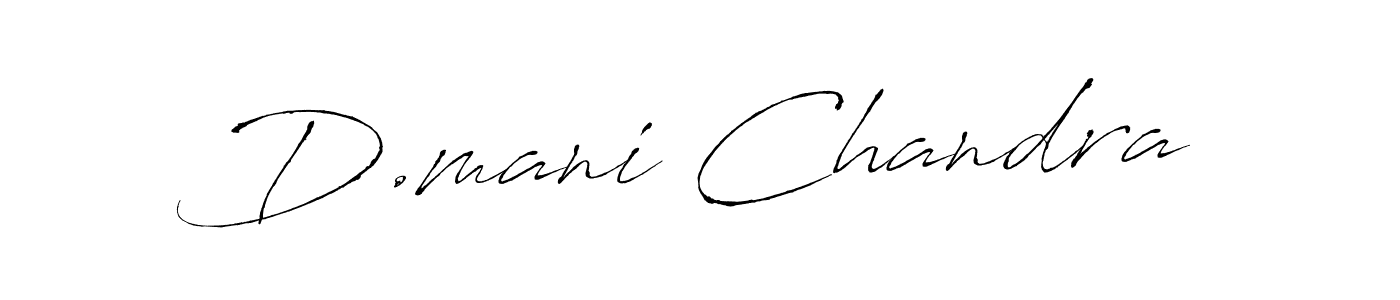 The best way (Antro_Vectra) to make a short signature is to pick only two or three words in your name. The name D.mani Chandra include a total of six letters. For converting this name. D.mani Chandra signature style 6 images and pictures png