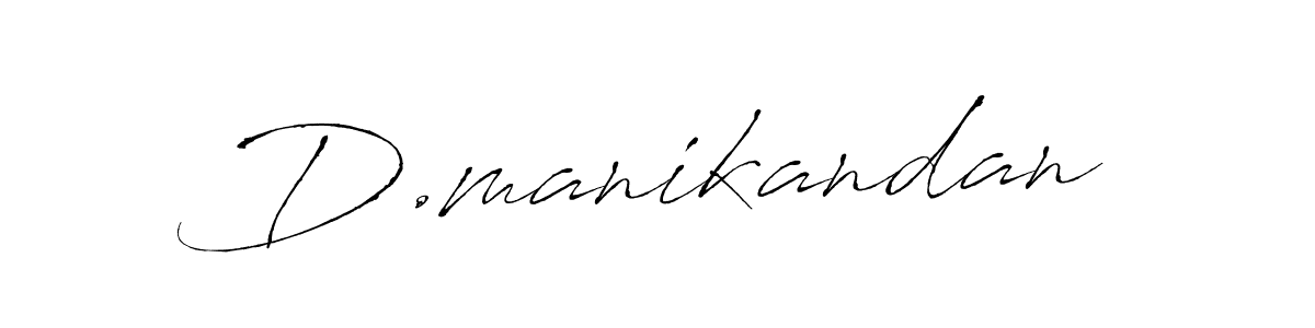 Use a signature maker to create a handwritten signature online. With this signature software, you can design (Antro_Vectra) your own signature for name D.manikandan. D.manikandan signature style 6 images and pictures png
