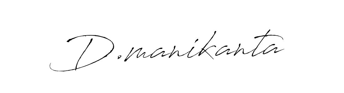 Make a beautiful signature design for name D.manikanta. With this signature (Antro_Vectra) style, you can create a handwritten signature for free. D.manikanta signature style 6 images and pictures png