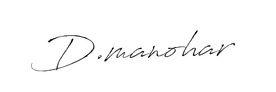 Make a beautiful signature design for name D.manohar. With this signature (Antro_Vectra) style, you can create a handwritten signature for free. D.manohar signature style 6 images and pictures png