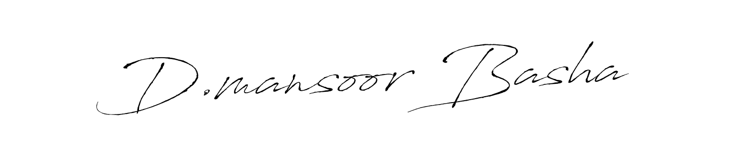 This is the best signature style for the D.mansoor Basha name. Also you like these signature font (Antro_Vectra). Mix name signature. D.mansoor Basha signature style 6 images and pictures png