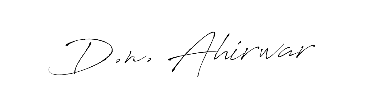 D.n. Ahirwar stylish signature style. Best Handwritten Sign (Antro_Vectra) for my name. Handwritten Signature Collection Ideas for my name D.n. Ahirwar. D.n. Ahirwar signature style 6 images and pictures png