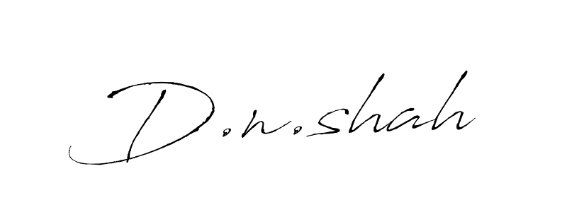 D.n.shah stylish signature style. Best Handwritten Sign (Antro_Vectra) for my name. Handwritten Signature Collection Ideas for my name D.n.shah. D.n.shah signature style 6 images and pictures png