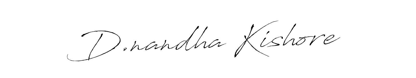 Create a beautiful signature design for name D.nandha Kishore. With this signature (Antro_Vectra) fonts, you can make a handwritten signature for free. D.nandha Kishore signature style 6 images and pictures png